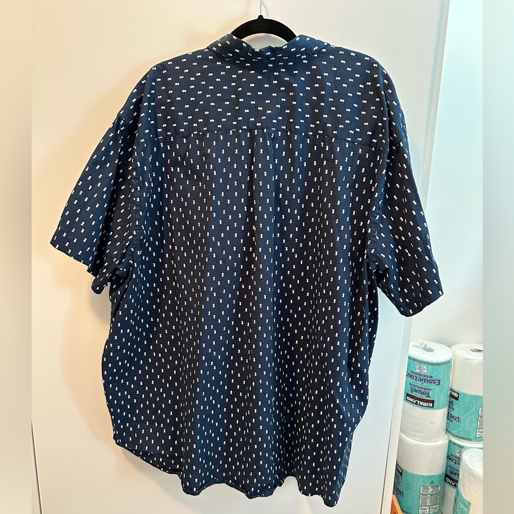 Blue pineapple button down - Picture 3 of 3